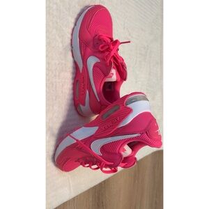 Nike Women's Pink and White Sneakers